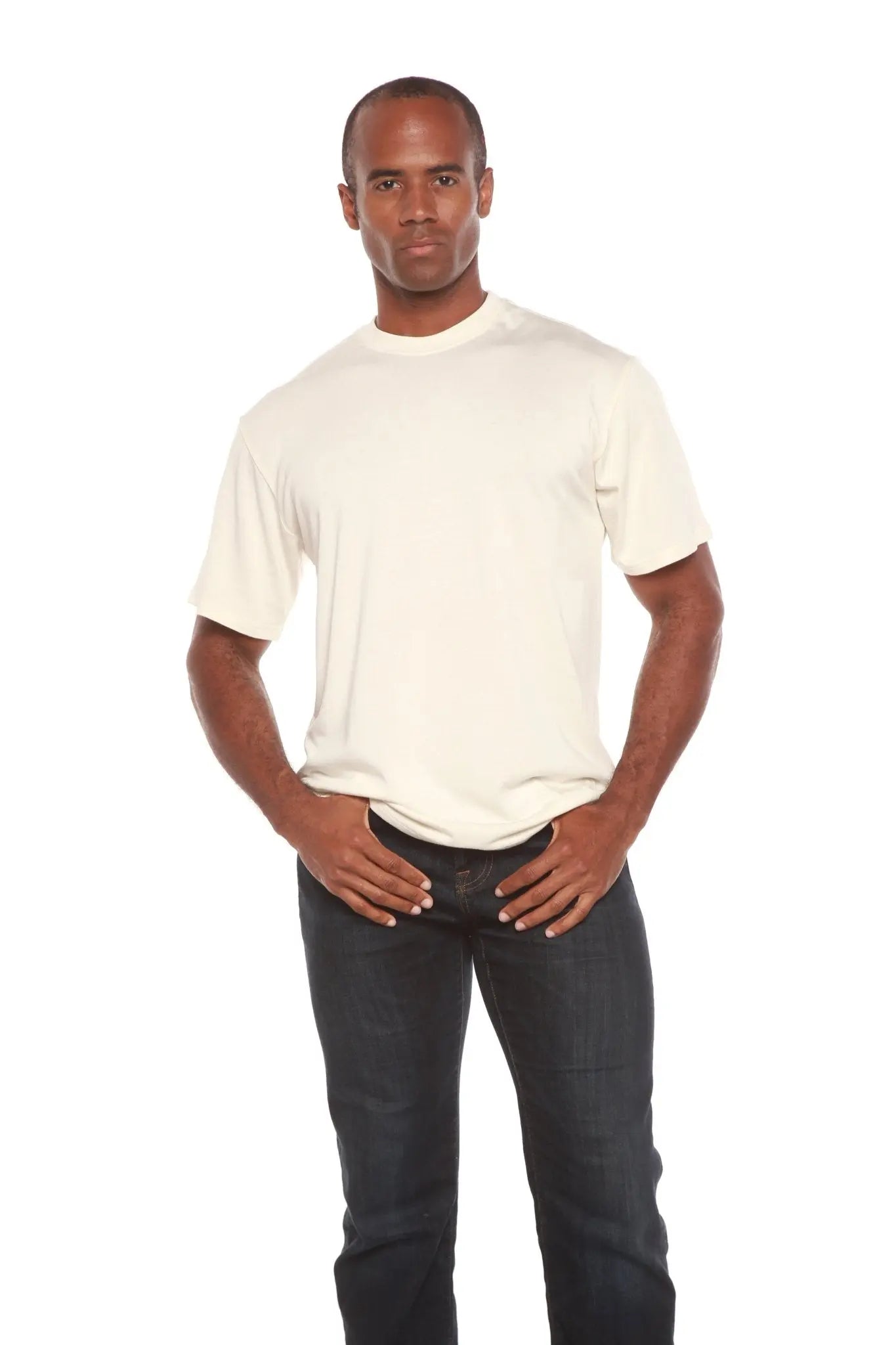 Men's Bamboo Viscose/Organic Cotton Short Sleeve Contrast Stitch T-Shirt - Blade & Thread