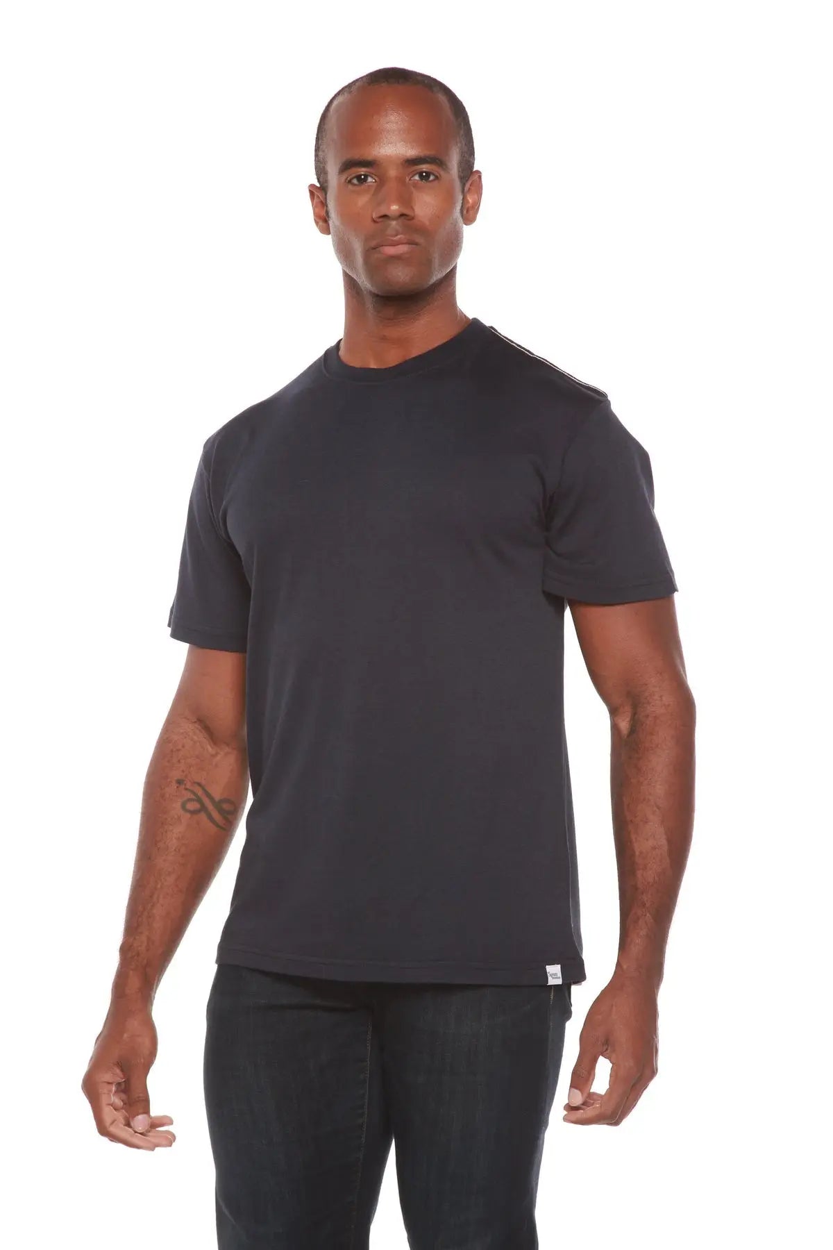 Men's Bamboo Viscose/Organic Cotton Short Sleeve Contrast Stitch T-Shirt - Blade & Thread