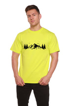 Men's Bamboo Viscose/Organic Cotton Short Sleeve T-Shirt with Print Mauna Kea Spun Bamboo