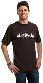 Men's Bamboo Viscose/Organic Cotton Short Sleeve T-Shirt with Print Mauna Kea Spun Bamboo