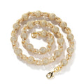 mens gold 5A Zirconia Ball chain necklace nowadaysfashion