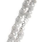 mens gold 5A Zirconia Ball chain necklace nowadaysfashion