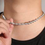 mens gold chain airplane tennis necklace nowadaysfashion