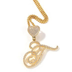 mens gold chain love button head floral necklace nowadaysfashion