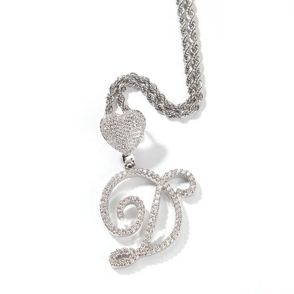mens gold chain love button head floral necklace nowadaysfashion