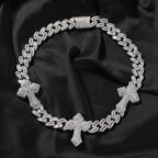 mens gold cross cuban link chain necklace nowadaysfashion