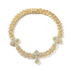 mens gold cross cuban link chain necklace nowadaysfashion