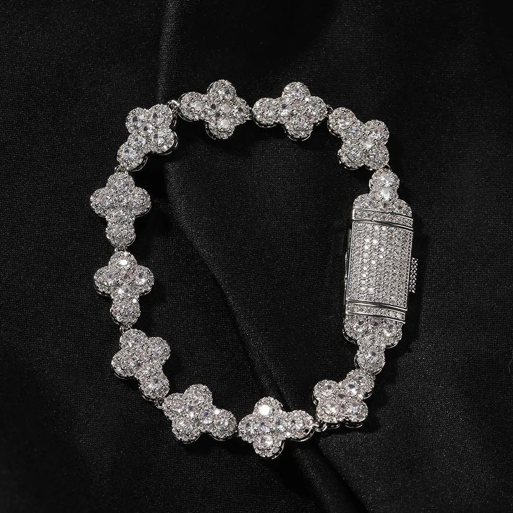 mens gold cross moissanite chain necklace nowadaysfashion