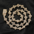 mens gold cross moissanite chain necklace nowadaysfashion