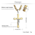 mens gold Jesus Christ Holy chain necklace nowadaysfashion