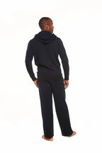 Men's Henley Style Bamboo Viscose Fleece Hoodie + Fleece Lounge Pants Spun Bamboo