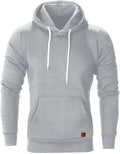 Men'S Hoodies Pullover Workout Gym Sport Sweatshirt Athletic Pullover Square Long Sleeve Hooded Tops Outwear Blade & Thread