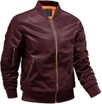Men'S Lightweight Jacket Winter Warm up Jacket Thick Full Zip Jacket Coat Bomber Varsity Jacket Windbreaker Blade & Thread
