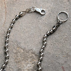Men's simple beaded trousers and chains nowadaysfashion