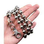 Men's simple beaded trousers and chains nowadaysfashion
