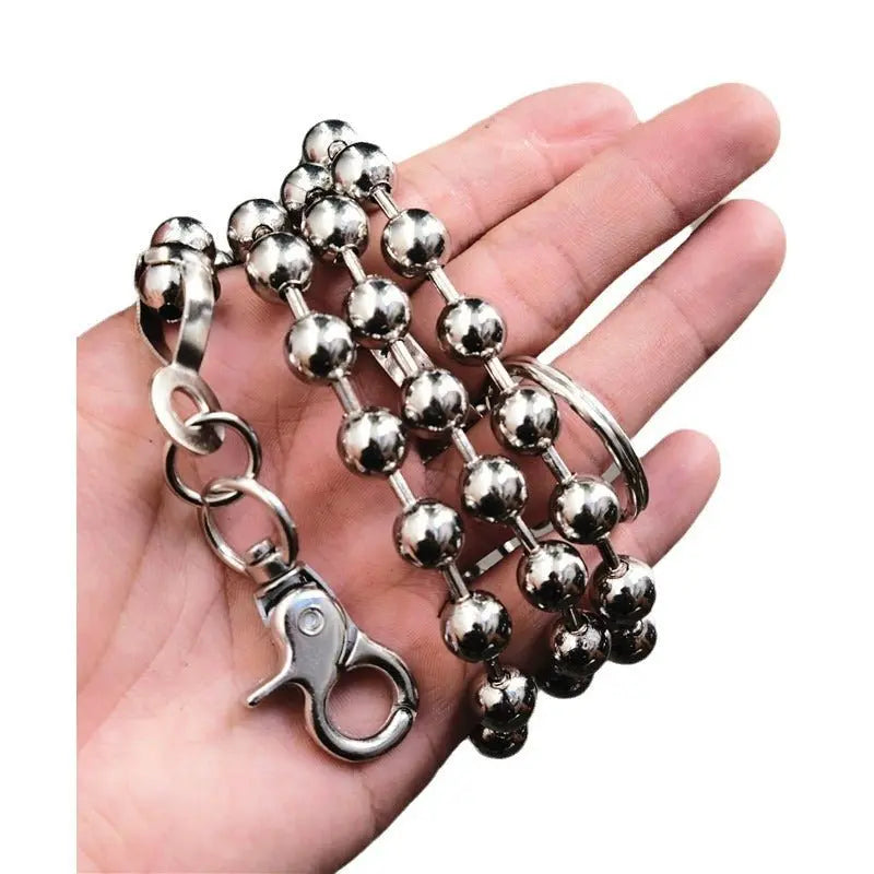 Men's simple beaded trousers and chains - Blade & Thread