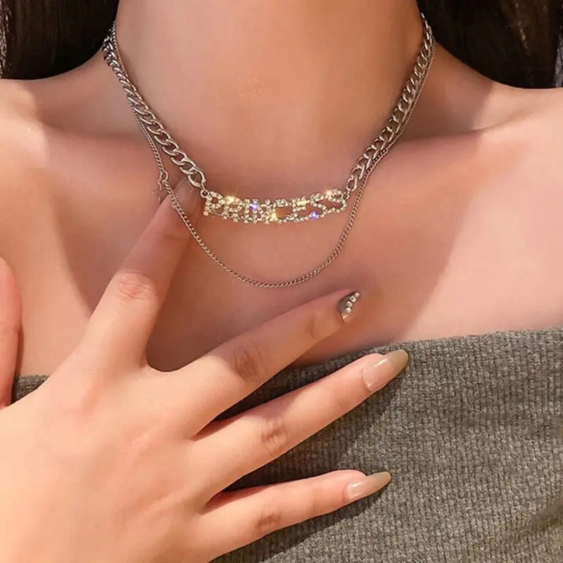 Metal Love Heart Cupid Pendants Female Clavicle Chain Light Luxury Niche Design Necklace - Blade & Thread