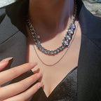 Metal Love Heart Cupid Pendants Female Clavicle Chain Light Luxury Niche Design Necklace nowadaysfashion