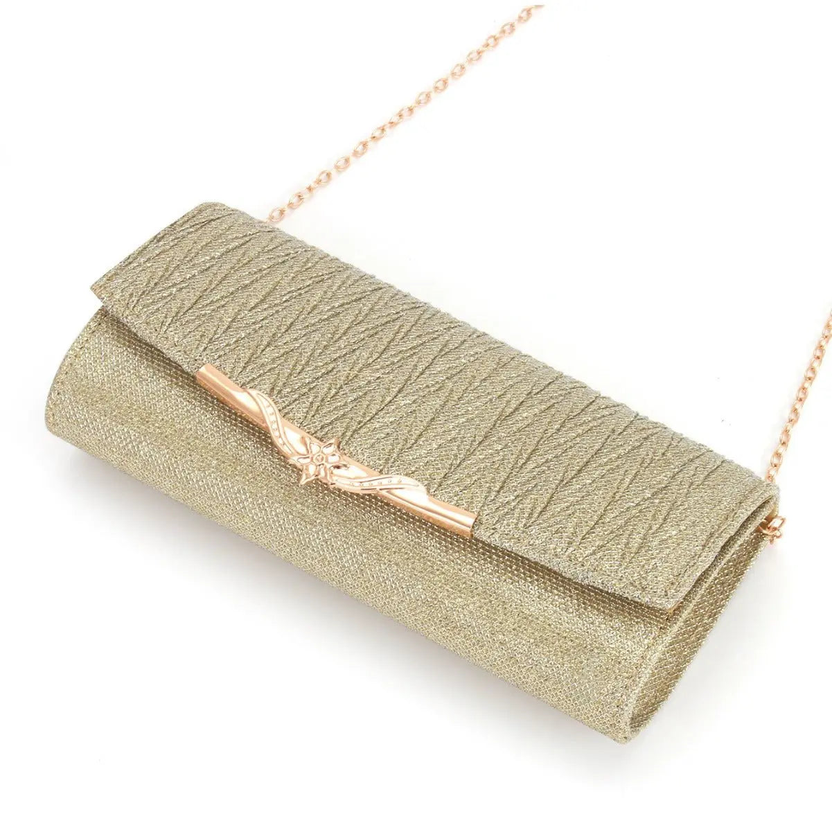 Metal veil pleated Clutch bag evening bag nowadaysfashion