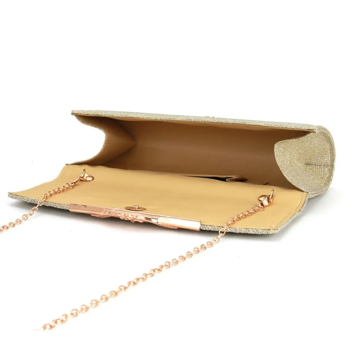 Metal veil pleated Clutch bag evening bag - Blade & Thread