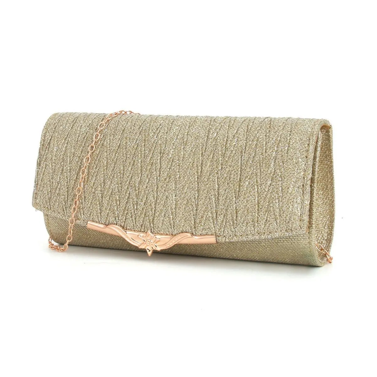 Metal veil pleated Clutch bag evening bag nowadaysfashion