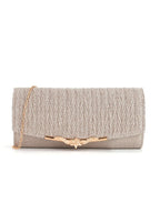 Metal veil pleated Clutch bag evening bag nowadaysfashion