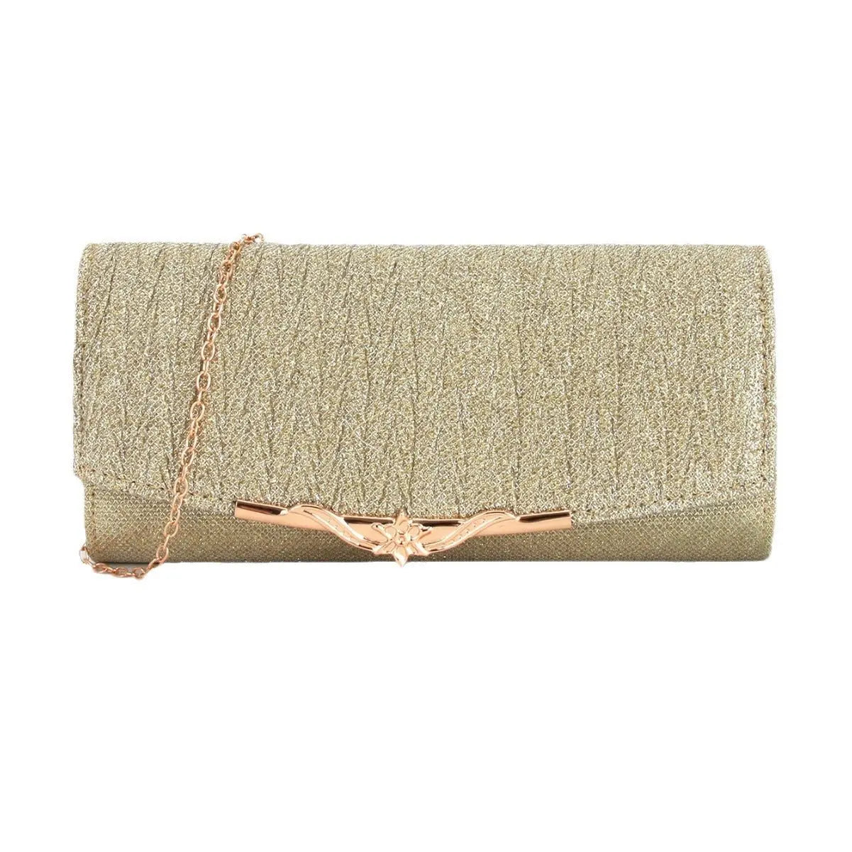 Metal veil pleated Clutch bag evening bag nowadaysfashion