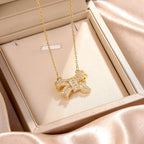 micropaved bow pendant nowadaysfashion
