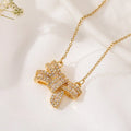 micropaved bow pendant nowadaysfashion