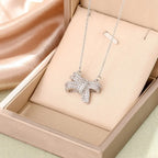 micropaved bow pendant nowadaysfashion