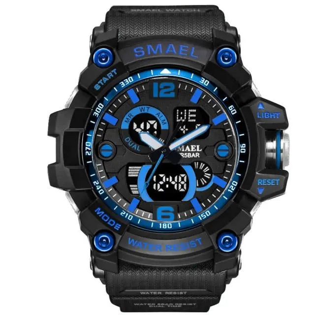 Military Watch 50m Waterproof Wristwatch LED Quartz Clock Male Digital Sports Watches Men's nowadaysfashion