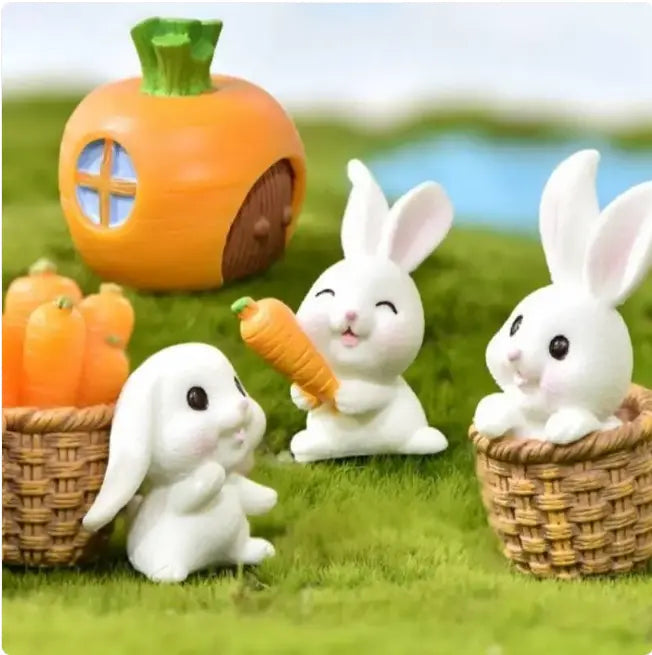 Mini Resin Animal Figurines – DIY Micro-Landscape Decor - Blade & Thread