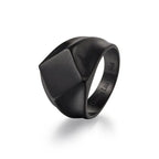 Minimalist geometric square diamond-shaped retro rings nowadaysfashion