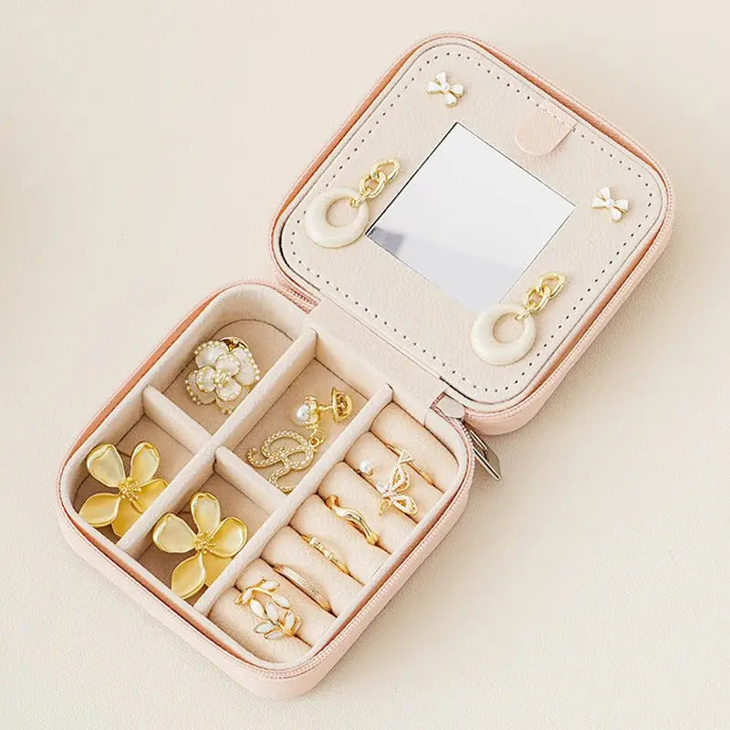 Mirror jewelry storage box for women nowadaysfashion