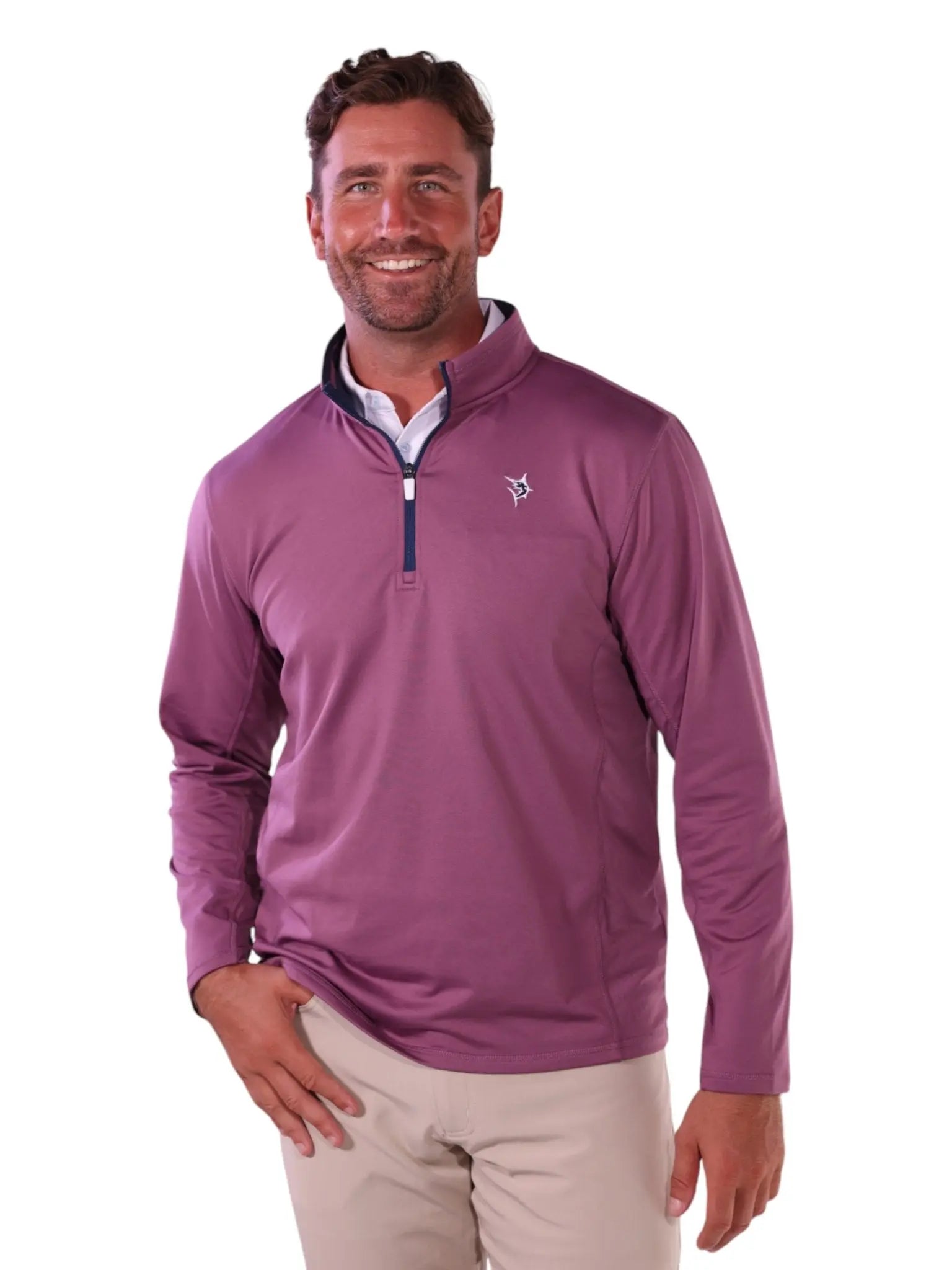Montauk Quarter Zip Midweight Comfort White Water Life