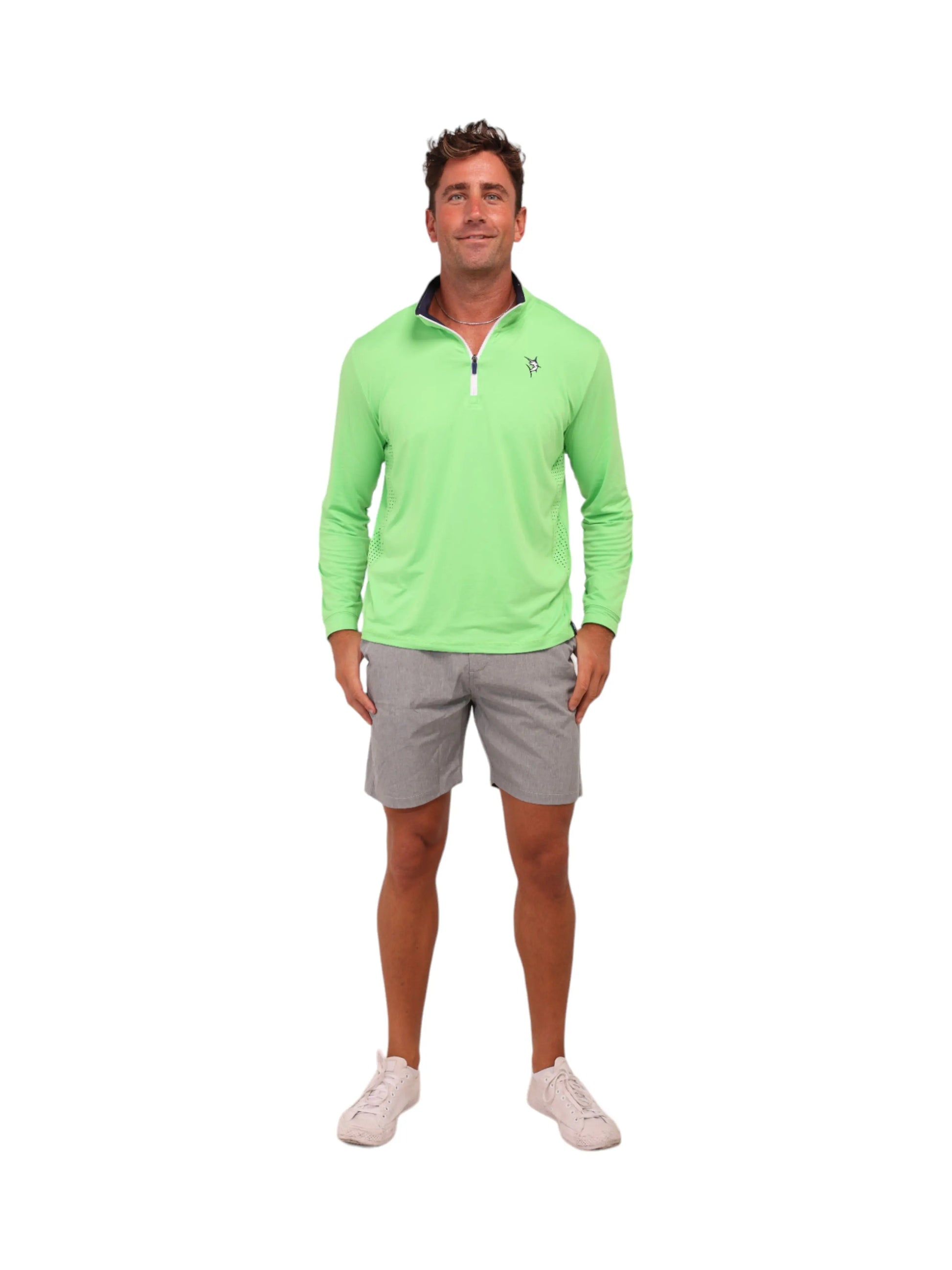 Monterey Performance Quarter Zip White Water Life