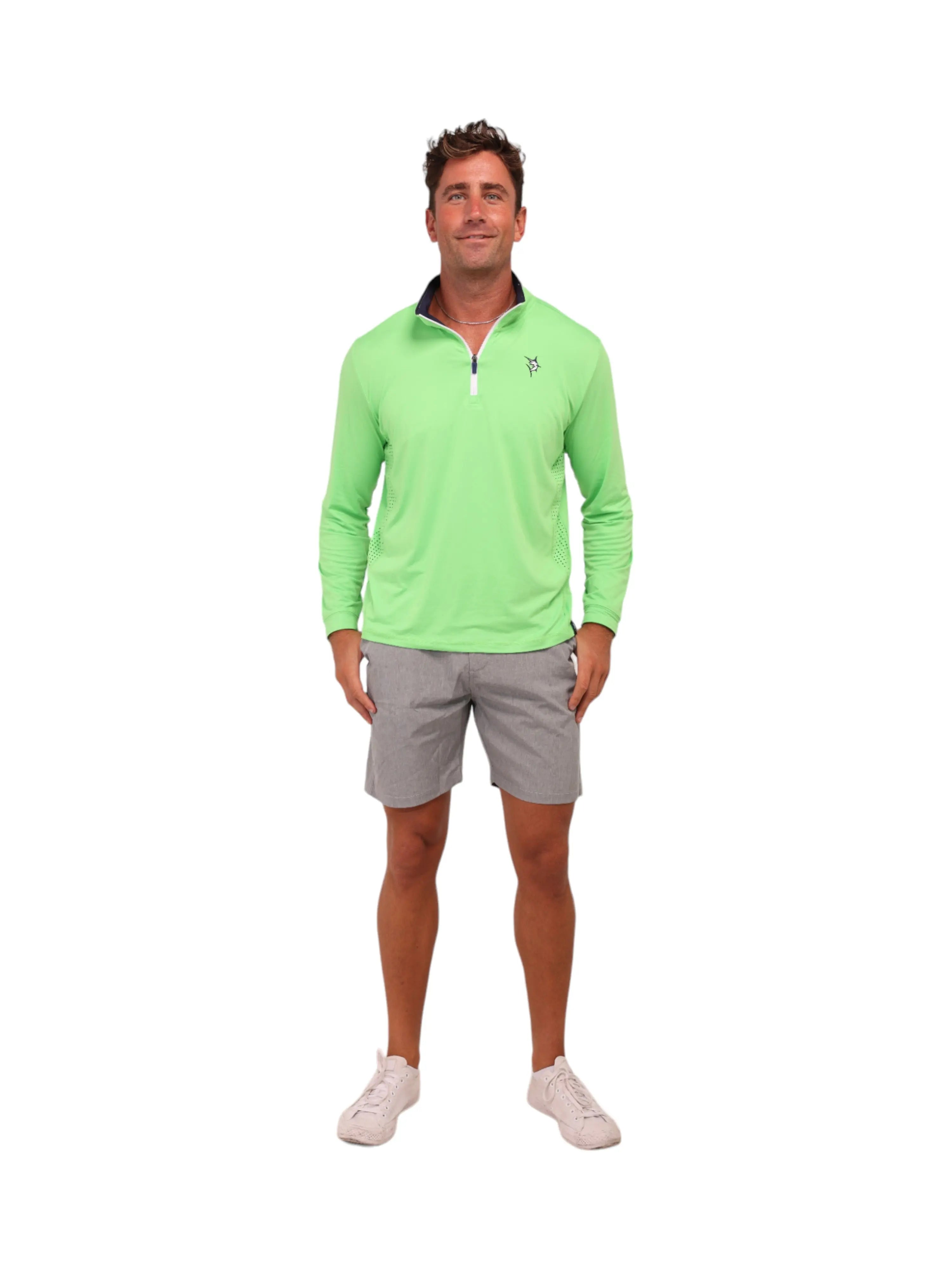 Monterey Performance Quarter Zip White Water Life