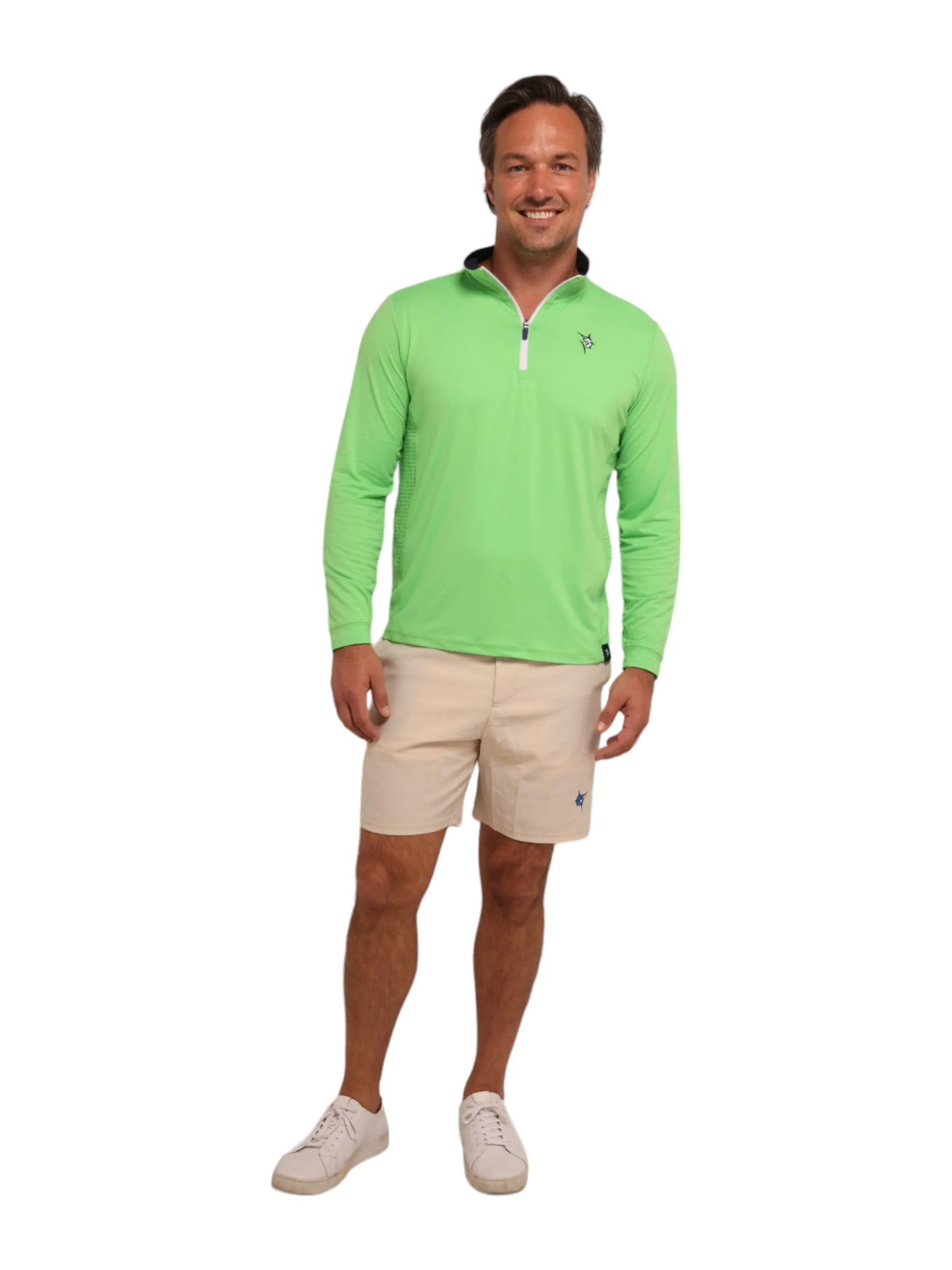 Monterey Performance Quarter Zip White Water Life