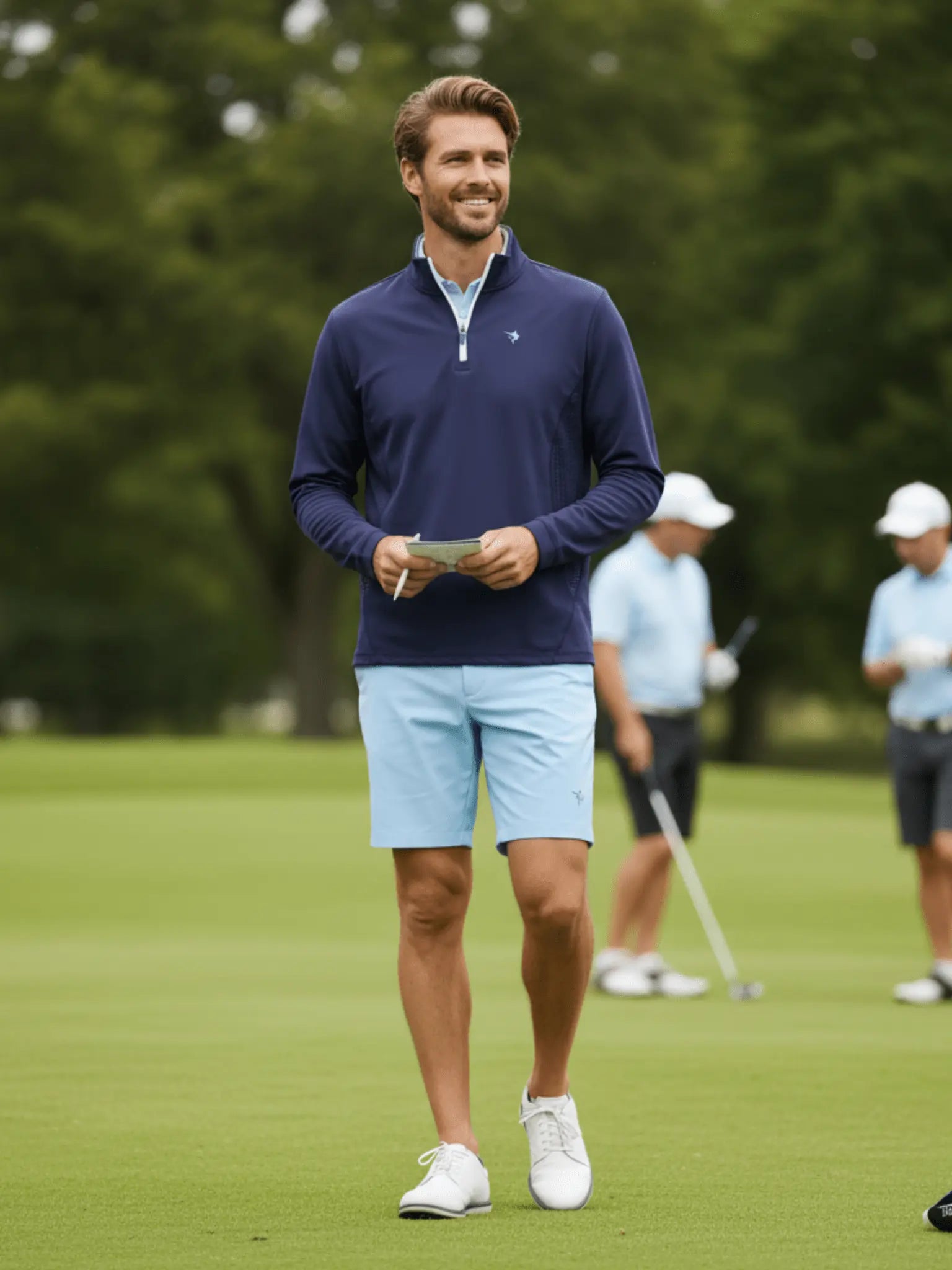 Monterey Performance Quarter Zip White Water Life