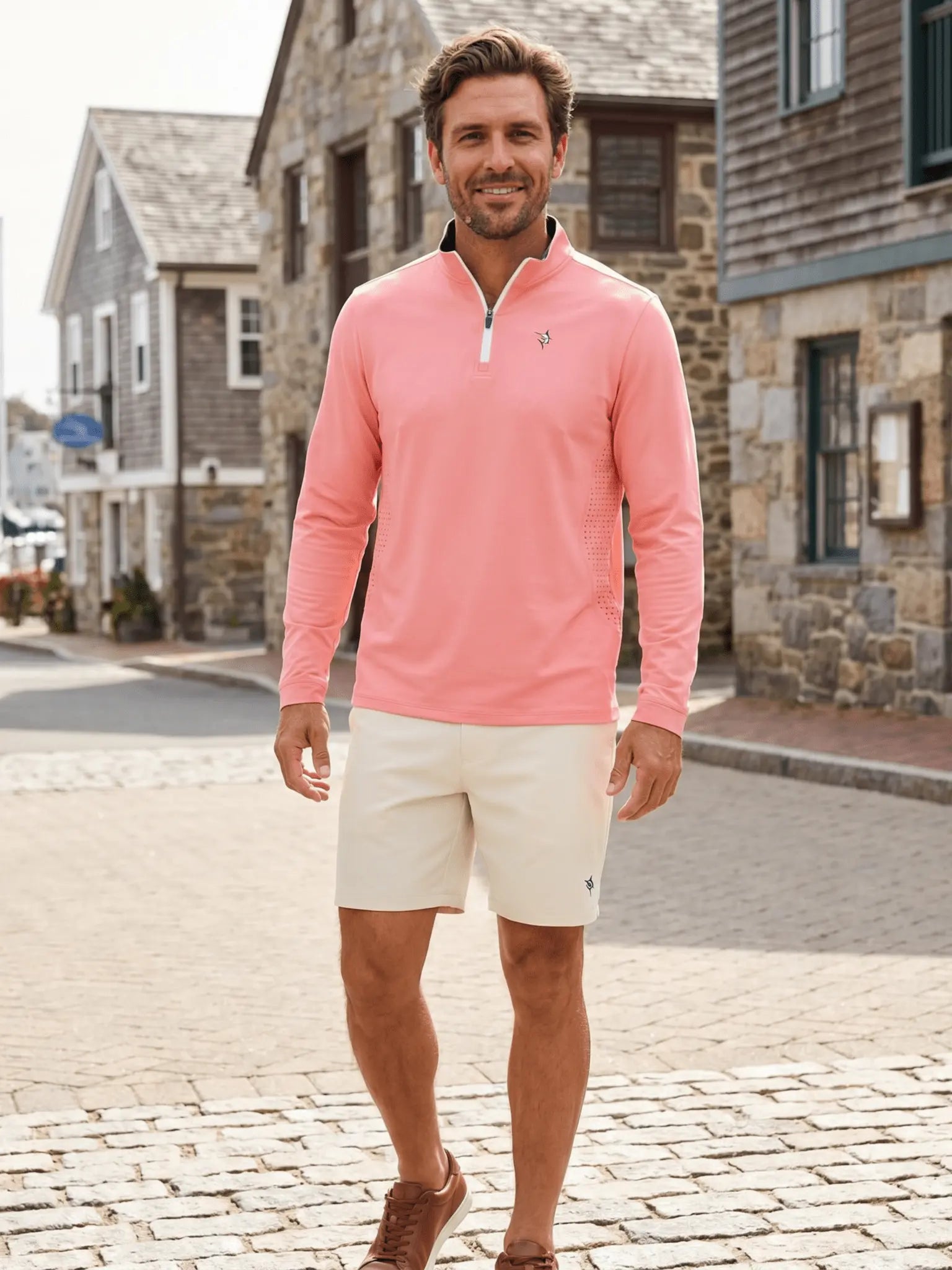 Monterey Performance Quarter Zip White Water Life