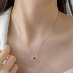 Moon Cat with customizable photos Projection Necklace  Pendant Jewelry nowadaysfashion