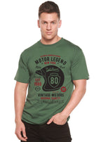 Motor Legend Helmet Men's Bamboo Viscose/Organic Cotton Short Sleeve Graphic T-Shirt Spun Bamboo