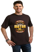 Motor oil Men's Bamboo Viscose/Organic Cotton Short Sleeve Graphic T-Shirt Spun Bamboo
