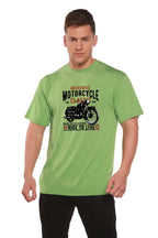 Motorcycle Classic Men's Bamboo Viscose/Organic Cotton Short Sleeve Graphic T-Shirt Spun Bamboo
