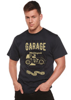 Motorcycle Garage Men's Bamboo Viscose/Organic Cotton Short Sleeve Graphic T-Shirt Spun Bamboo