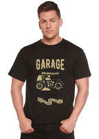 Motorcycle Garage Men's Bamboo Viscose/Organic Cotton Short Sleeve Graphic T-Shirt Spun Bamboo