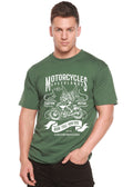Motorcycles Men's Bamboo Viscose/Organic Cotton Short Sleeve Graphic T-Shirt Spun Bamboo