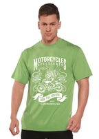 Motorcycles Men's Bamboo Viscose/Organic Cotton Short Sleeve Graphic T-Shirt Spun Bamboo