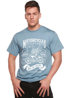 Motorcycles Men's Bamboo Viscose/Organic Cotton Short Sleeve Graphic T-Shirt Spun Bamboo