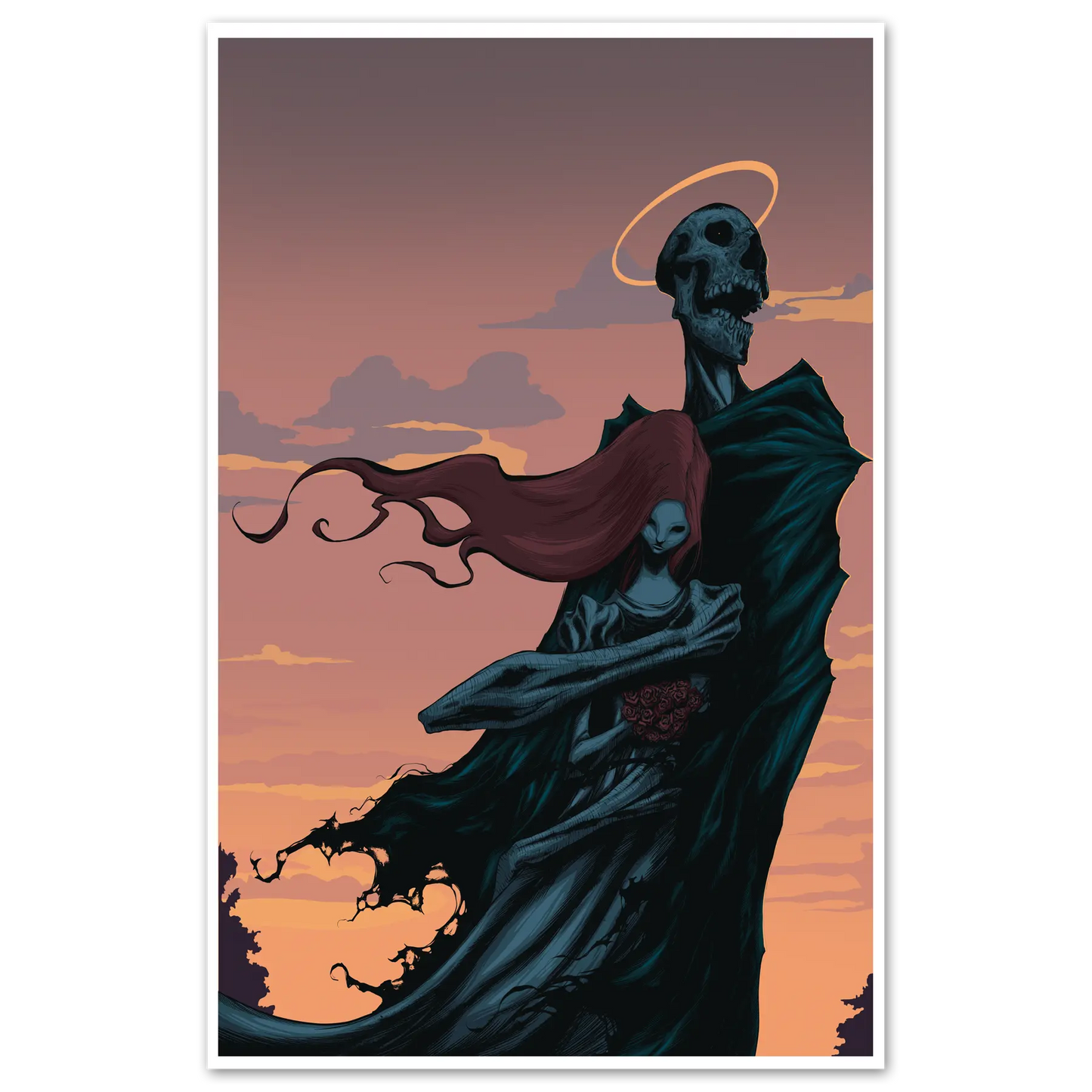 Mourning Death Variant Print Any Means Necessary Clothing